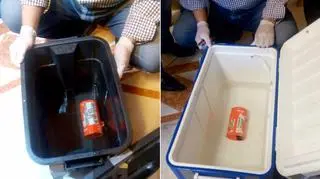 Obie skrzynki odnaleziono w połowie czerwca