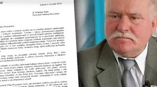 Wałęsa już napisał list do prezydenta Rosji
