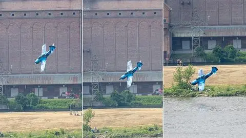 Płock: pilot Jak-52 do końca przytomny, nagranie z kamery