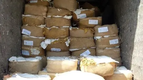 Tytoń przekraczał ładowność samochodu