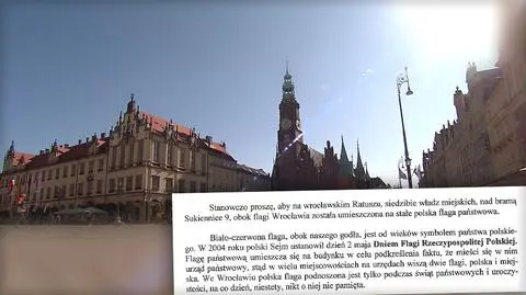 Chciał flagi na Ratuszu, by przypominała że Wrocław jest polski