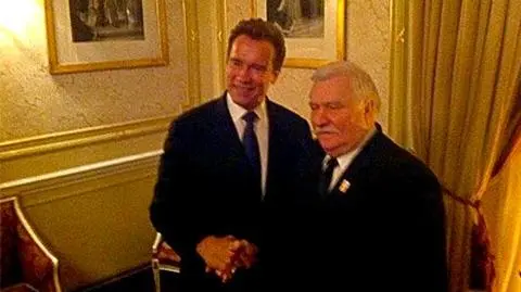 Terminator chwali się Wałęsą