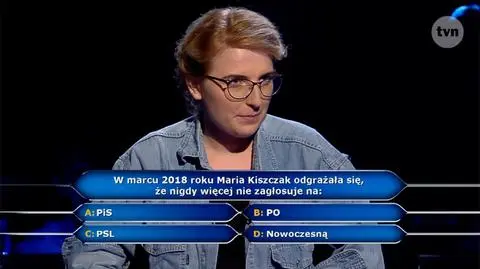 Milionerzy: Maria Kiszczak odgrażała się, że nie zagłosuje na…