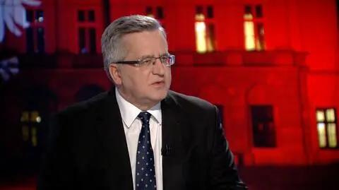 Bronisław Komorowski był gościem "Faktów po Faktach" w TVN24