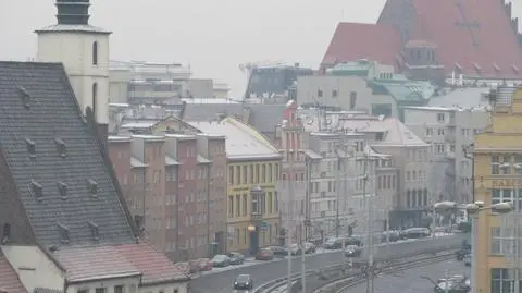 Biały dywan przykrył Wrocław