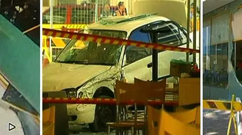Rozpędzone auto wjechało w restaurację pełną ludzi