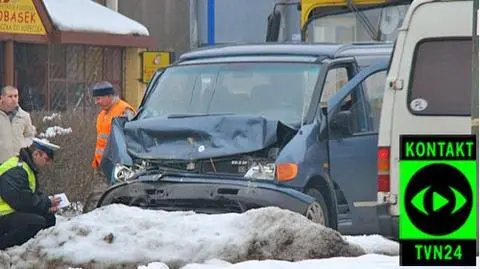 Karambol w Tychach - 8 osób rannych