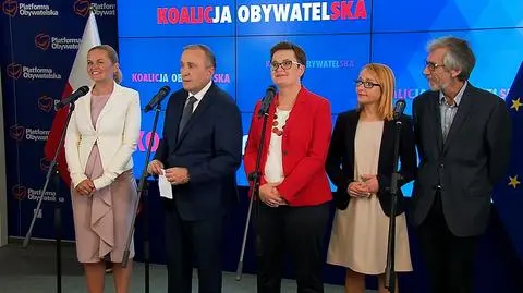 Jedynki Koalicji Obywatelskiej w wyborach do Sejmu. Grzegorz Schetyna przedstawił liderów list