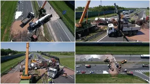Udało się podnieść i usunąć cysternę 