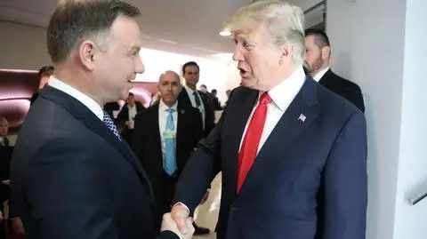 Prezydent Duda spotkał się z Donaldem Trumpem (nagranie wypowiedzi Dudy w Davos)