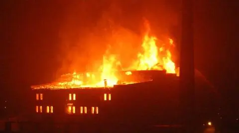 Młyn płonął jak pochodnia