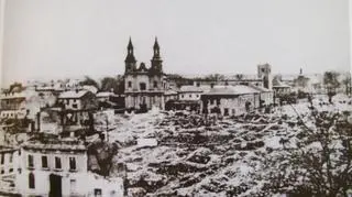 Wieluń po zbomardowaniu 