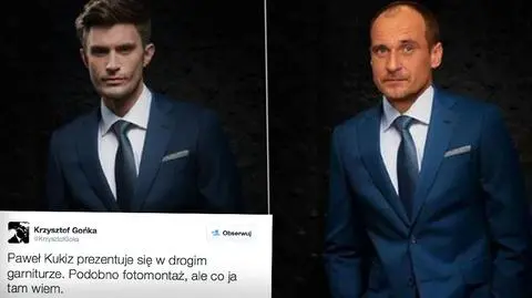 Paweł Kukiz w garniturze. Fotomontaż?