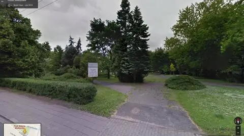 Ekshibicjonista w Parku Wodziczki w Poznaniu