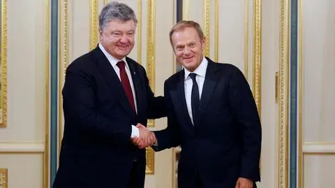 Tusk u Poroszenki. "Liczymy na zachowanie solidarności"