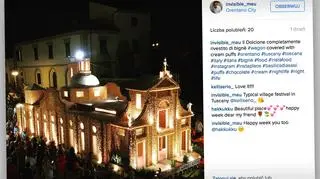 Słodka budowla została uwieczniona na zdjęciach, a następnie zjedzona