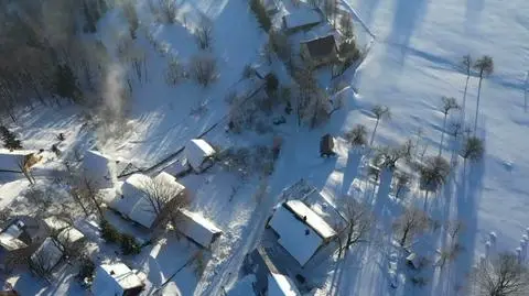 Manpower and equipment needed. Village of Laliki, southern Poland is cut off from the world