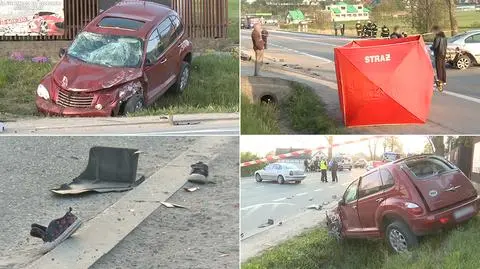 Wypadek w Górniach koło Kielc