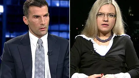 Maciej Komorowski i Małgorzata Wassermann w "Kropce nad i" 