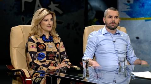 Grażyna Piotrowska-Oliwa i Maciej Konieczny w „Tak Jest”