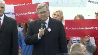 Komorowski odwiedził w sobotę województwo wielkopolskie i lubelskie