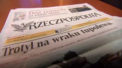 Jednym z wydarzeń była publikacja "Rzeczpospolitej" o trotylu na wraku Tu-154