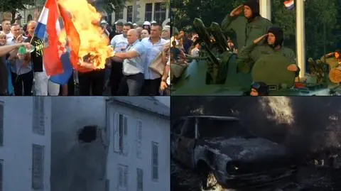 Bałkany. W Serbii spłonęły flagi Chorwacji