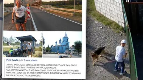 Biegacz zostawił psa przed schroniskiem 