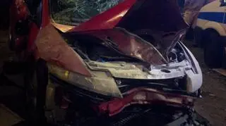Według świadków mężczyzna wjechał na molo i tam zawrócił. W drodze powrotnej uderzył w drzewo 