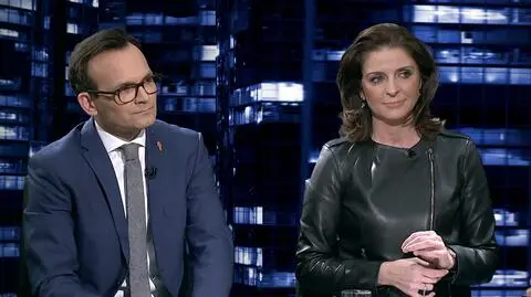 Joanna Mucha i Marcin Anaszewicz byli gośćmi "Kropki nad i"