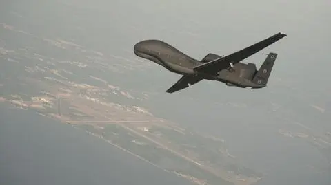 Wielki amerykański dron rozbił się na bagnie