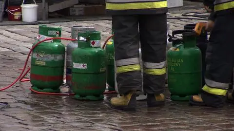 Pożar na Starym Rynku. Palił się stragan