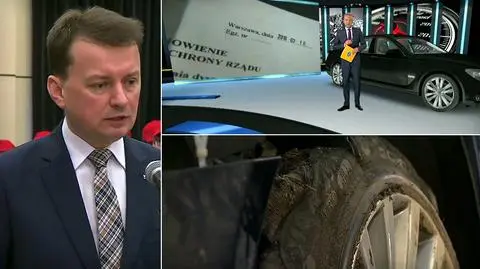 Wypadek prezydenckiej limuzyny. Zużyta opona w aucie prezydenta Dudy