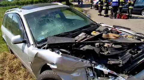 Zderzenie pod Wrocławiem. Sześć osób rannych 