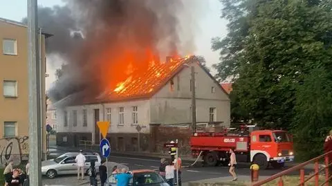 Chojna: spłonął dom przy Jagiełły