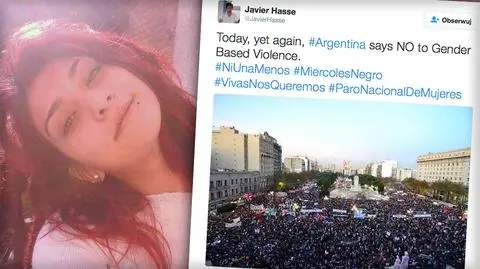 Protesty w Argentynie po gwałcie i zabójstwie 16-latki