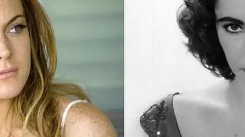 Lohan jako Elizabeth Taylor. 
"Piękno, talent i prowokacja"