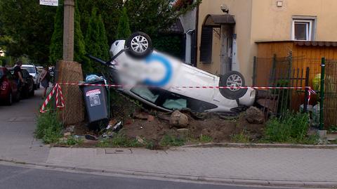 Poznań. 18-latek dachował, bo chciał się popisać