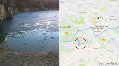 Kraków. Bez butli, pod lodem nurkował na Zakrzówku. 49-latek nie żyje