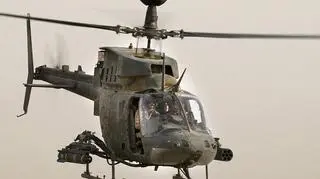 Śmigłowiec rozpoznawczy typu OH-58 Kiowa został zestrzelony