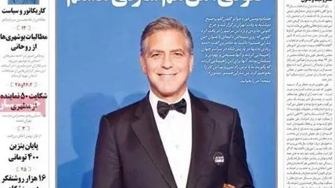 Iran: "Mardom-e Emooz" zamknięty po publikacji zdjęcia Clooneya