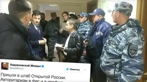 Rosja. Rewizja w biurze Otwartej Rosji