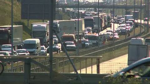 Karambol na autostradzie A2. Wstrzymany ruch w stronę Warszawy