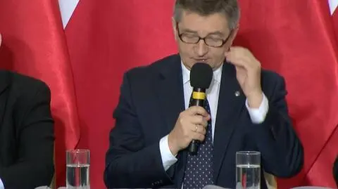 Marszałek Kuchciński na konferencji PiS