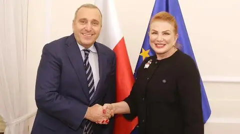 Spotkanie Grzegorz Schetyna - ambasador Georgette Mosbacher