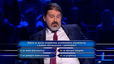 "Milionerzy". Pytanie za 5 tysięcy złotych o przekładnię planetarną