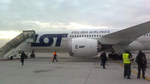 Dreamliner wylądował na gdańskim lotnisku
