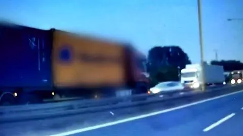 Częstochowa: kierowca ciężarówki pędził pod prąd. Aresztowany, bo brał amfetaminę