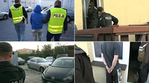 100 policjantów w akcji, 17 zatrzymanych. Podejrzani o fingowanie kolizji