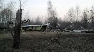 Miejsce katastrofy polskiego samolotu w Smoleńsku